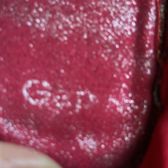 Gap Cherry Red Velvet Women's Fold Up Flats with velvet bag for carrying - Picture 5 of 7